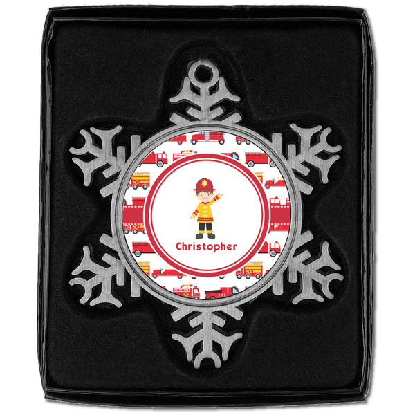 Firetrucks Vintage Snowflake - In box