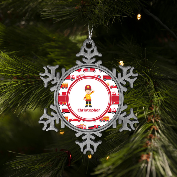 Firetrucks Vintage Snowflake - (LIFESTYLE)