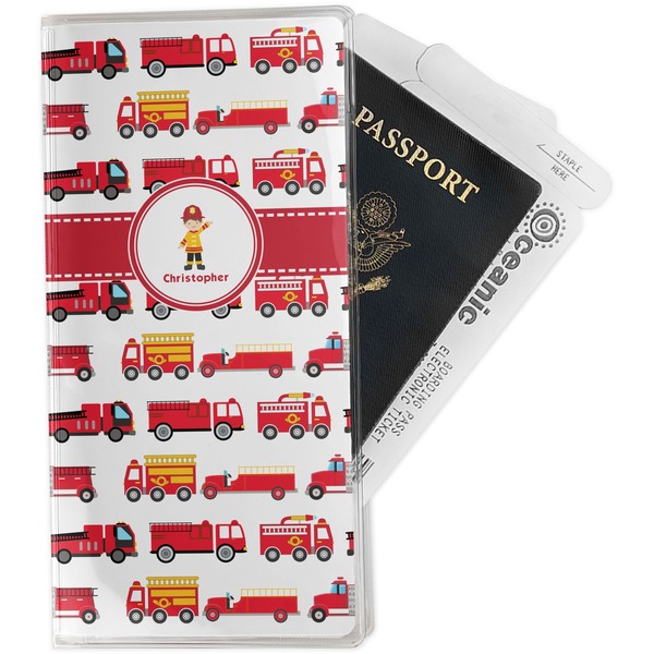 Custom Firetrucks Travel Document Holder
