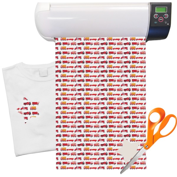 Custom Firetrucks Heat Transfer Vinyl Sheet (12"x18")