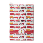 Firetrucks Waffle Weave Golf Towel (Personalized)