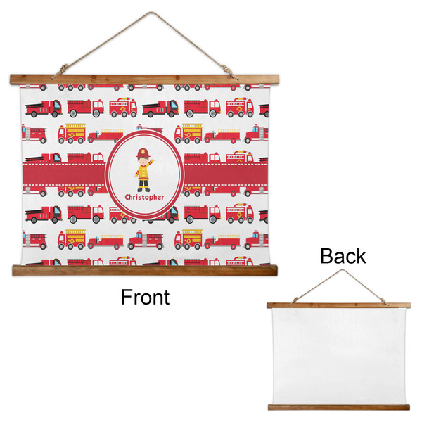 Firetrucks Wall Hanging Tapestry - Landscape - APPROVAL