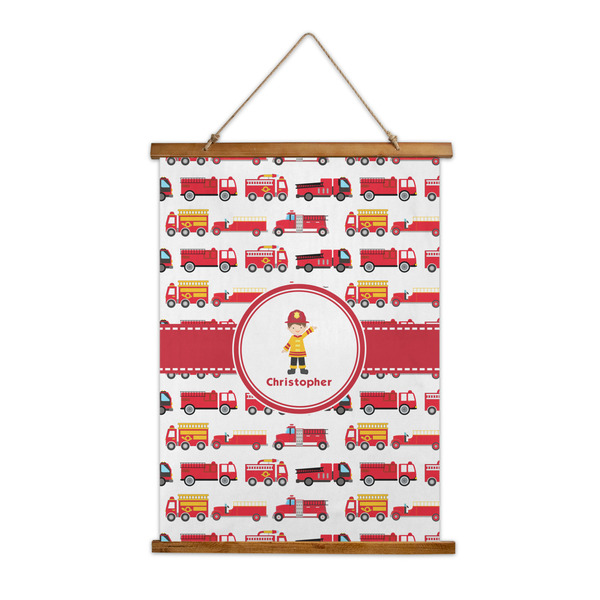Custom Firetrucks Wall Hanging Tapestry (Personalized)