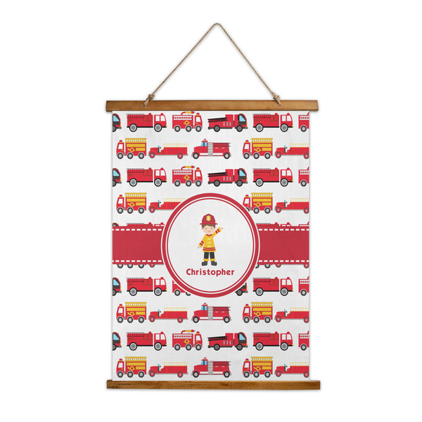 Custom Firetrucks Wall Hanging Tapestry (Personalized)