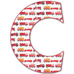 Firetrucks Letter Decal - Large (Personalized)