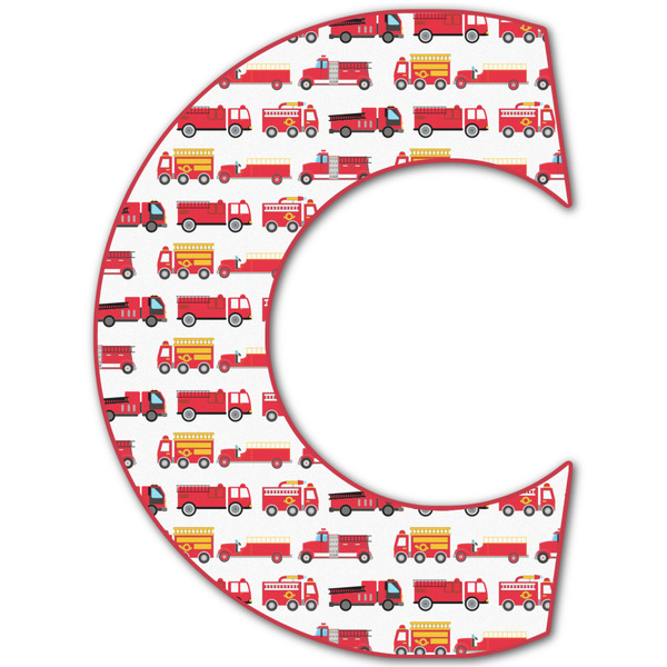 Custom Firetrucks Letter Decal - Large (Personalized)