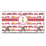 Firetrucks Wall Mounted Coat Rack (Personalized)