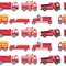 Firetrucks Wallpaper & Surface Covering (Peel & Stick 24"x 24" Sample)