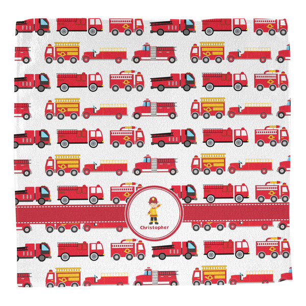 Firetrucks Washcloth - Front - No Soap