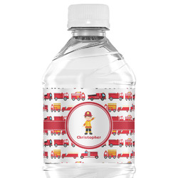 Firetrucks Water Bottle Labels (Personalized)