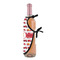 Firetrucks Wine Bottle Apron - DETAIL WITH CLIP ON NECK