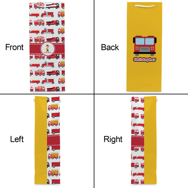 Firetrucks Wine Gift Bag - Gloss - Approval