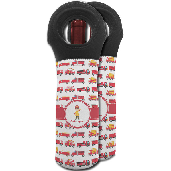 Firetrucks Wine Tote Bag - MAIN
