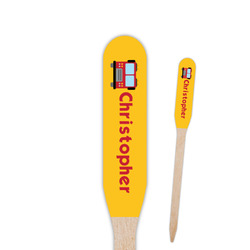 Firetrucks Paddle Wooden Food Picks (Personalized)