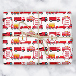 Firetrucks Wrapping Paper (Personalized)