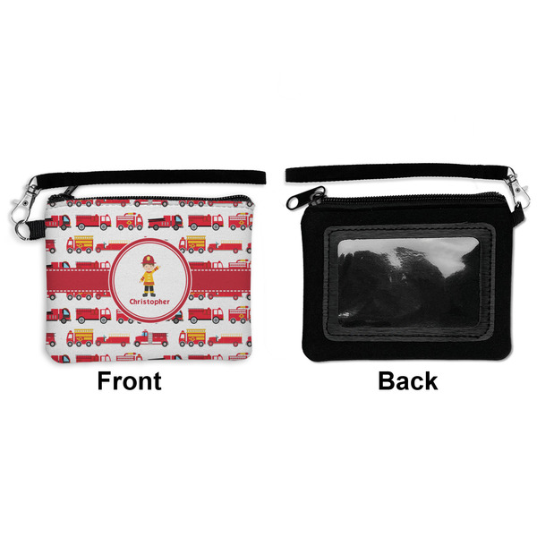 Firetrucks Wristlet ID Cases - Front & Back