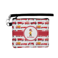 Firetrucks Wristlet ID Case w/ Name or Text
