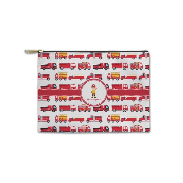 Custom Firetrucks Zipper Pouch - Small - 8.5"x6" (Personalized)