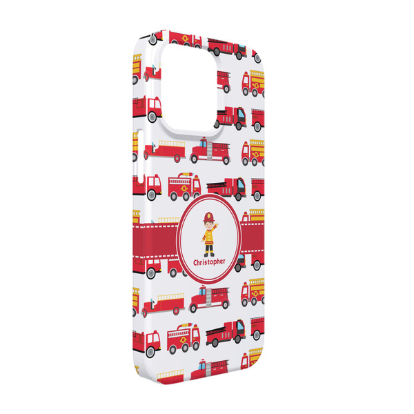 Custom Firetrucks iPhone Case - Plastic - iPhone 13 (Personalized)