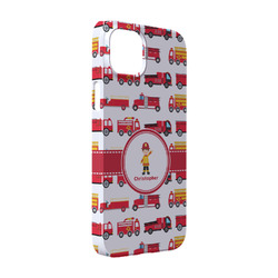 Firetrucks iPhone Case - Plastic - iPhone 14 (Personalized)