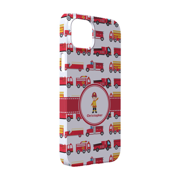 Custom Firetrucks iPhone Case - Plastic - iPhone 14 (Personalized)