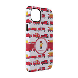 Firetrucks iPhone Case - Rubber Lined - iPhone 14 (Personalized)