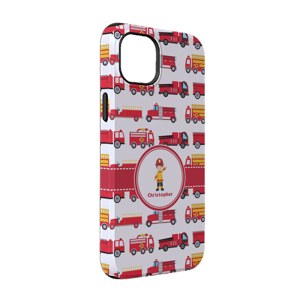 Custom Firetrucks iPhone Case - Rubber Lined - iPhone 14 (Personalized)
