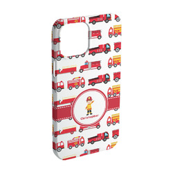 Firetrucks iPhone Case - Plastic - iPhone 15 Pro (Personalized)