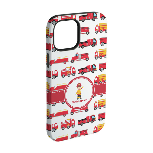 Custom Firetrucks iPhone Case - Rubber Lined - iPhone 15 Pro (Personalized)
