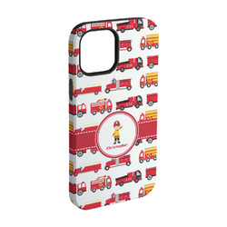 Firetrucks iPhone Case - Rubber Lined - iPhone 15 (Personalized)