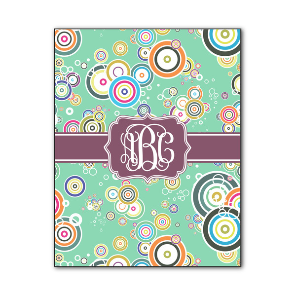 Custom Colored Circles Wood Print - 11x14 (Personalized)