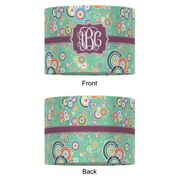 Colored Circles 12" Drum Lampshade - APPROVAL (Fabric)