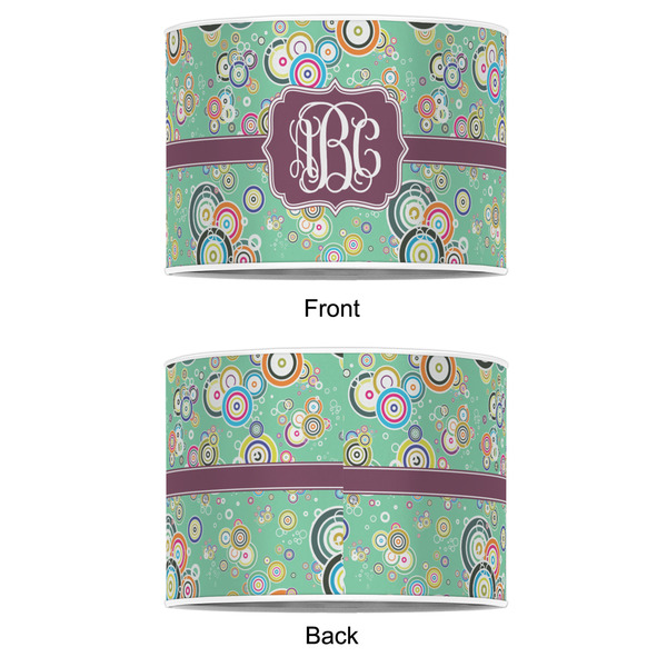 Colored Circles 12" Drum Lampshade - APPROVAL (Poly Film)