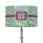 Colored Circles 12" Drum Lamp Shade - Fabric (Personalized)