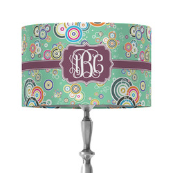 Colored Circles 12" Drum Lamp Shade - Fabric (Personalized)