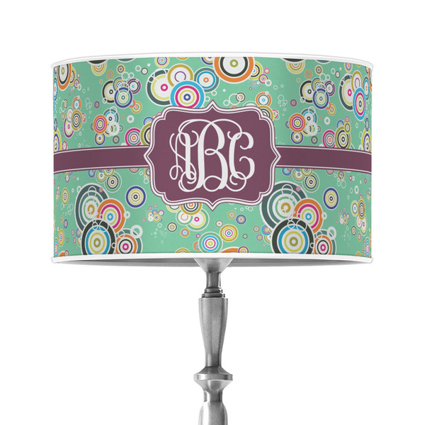 Custom Colored Circles 12" Drum Lamp Shade - Poly-film (Personalized)
