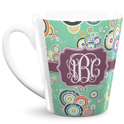 Colored Circles 12 Oz Latte Mug (Personalized)
