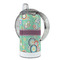 Colored Circles 12 oz Stainless Steel Sippy Cups - FULL (back angle)