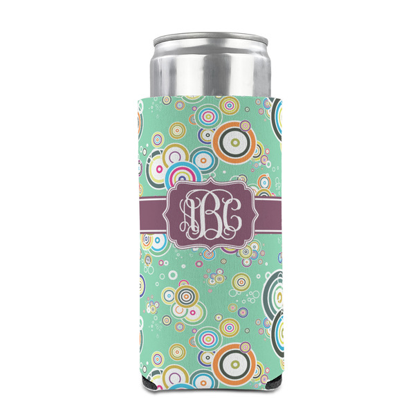 Colored Circles 12oz Tall Can Sleeve - FRONT (on can)