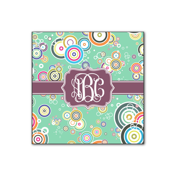 Custom Colored Circles Wood Print - 12x12 (Personalized)