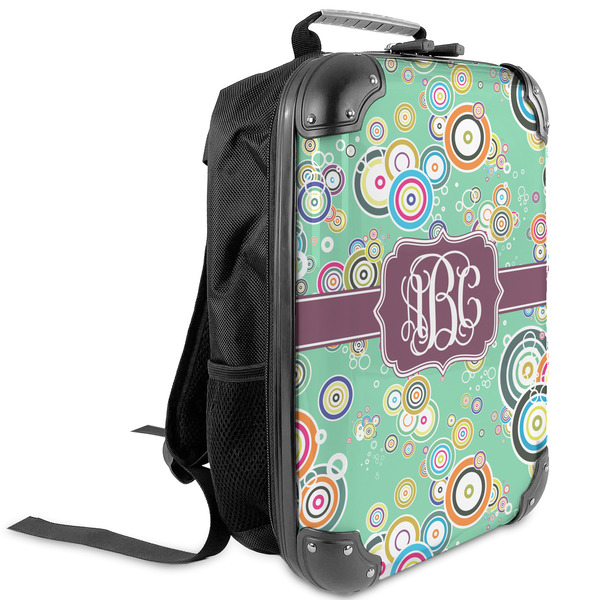 Custom Colored Circles Kids Hard Shell Backpack (Personalized)