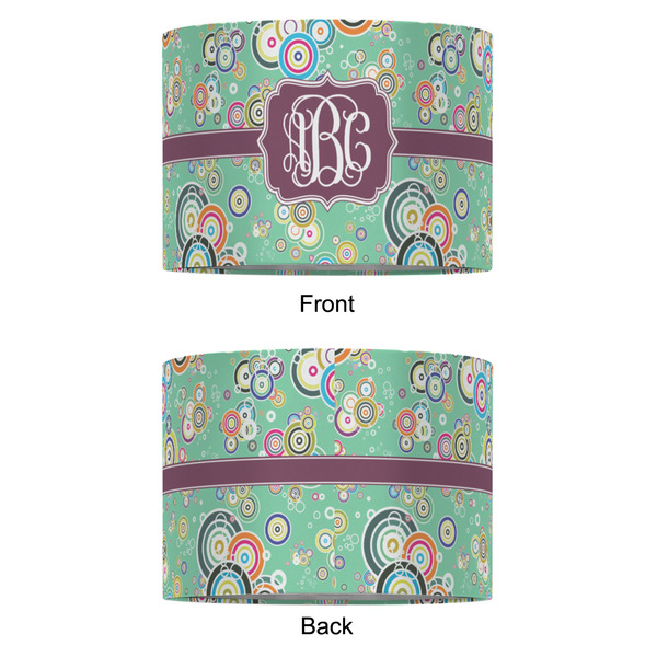 Colored Circles 16" Drum Lampshade - APPROVAL (Fabric)