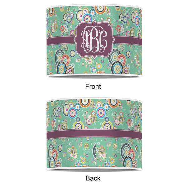 Colored Circles 16" Drum Lampshade - APPROVAL (Poly Film)