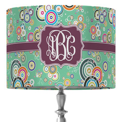 Colored Circles 16" Drum Lamp Shade - Fabric (Personalized)