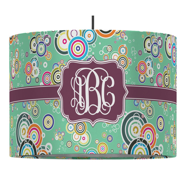Custom Colored Circles Drum Pendant Lamp (Personalized)