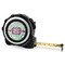 Colored Circles 16 Foot Black & Silver Tape Measures - Front