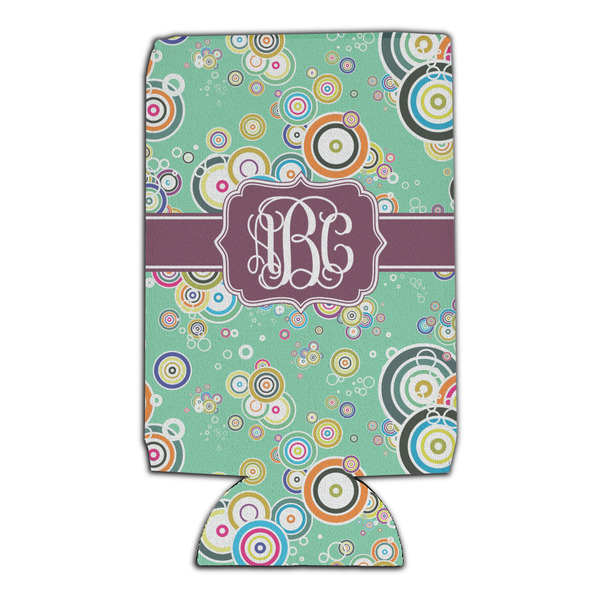 Colored Circles 16oz Can Sleeve - Set of 4 - FRONT