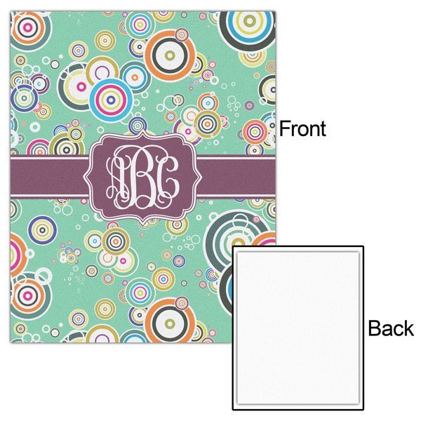 Colored Circles 16x20 - Matte Poster - Front & Back