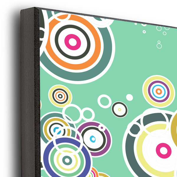 Colored Circles 16x20 Wood Print - Closeup