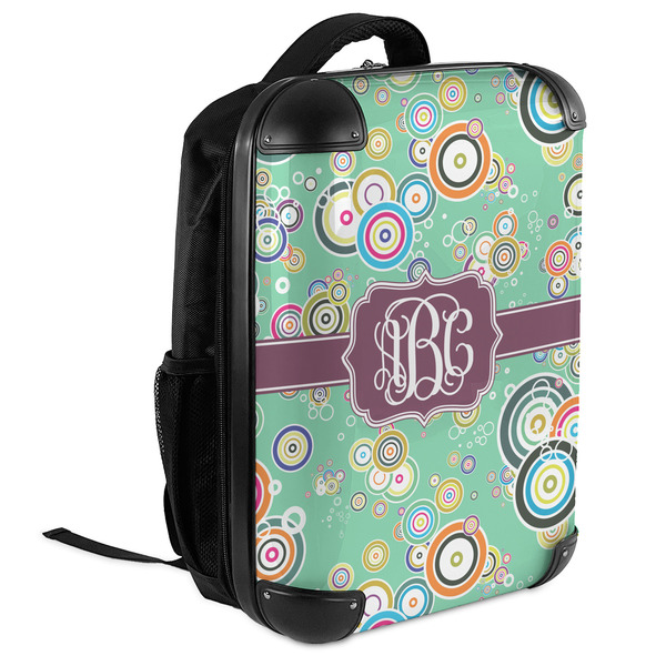 Colored Circles 18" Hard Shell Backpacks - ANGLED VIEW